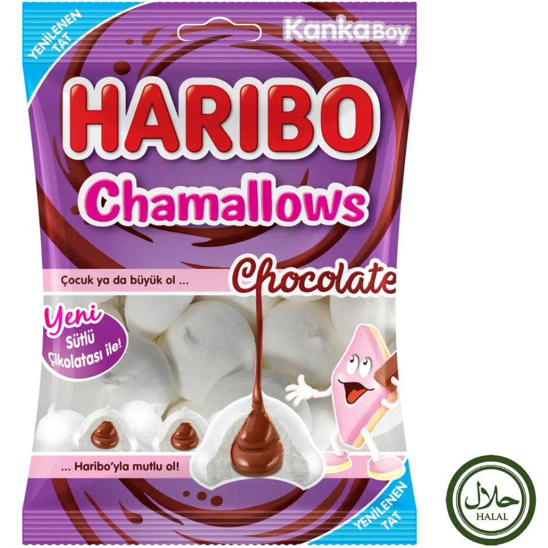 Haribo Halal Chocolate Chamallows 70g