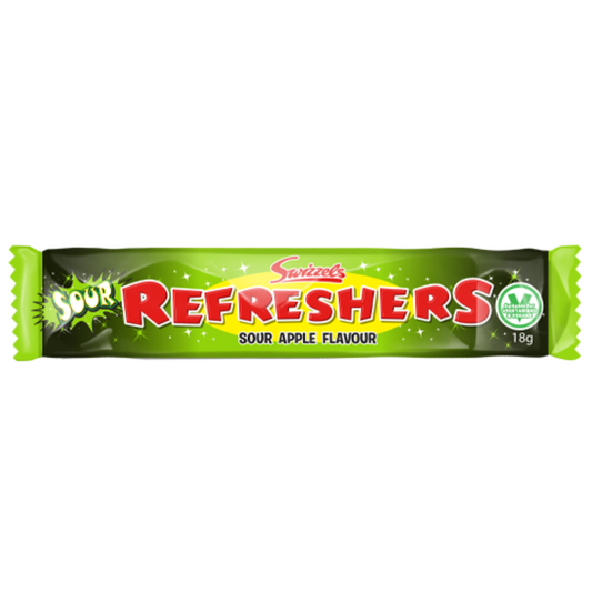Refreshers Sour Apple Chew Bar, Box of 60