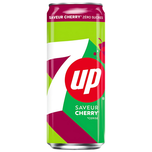 7UP Cherry Slim Can 330ml