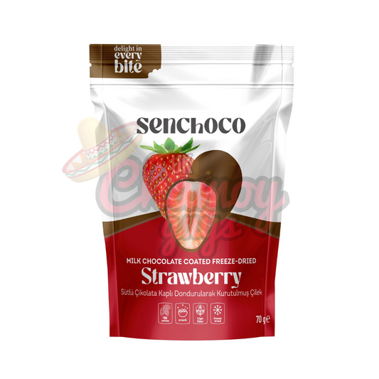 Senchoco Freeze Dried Milk Chocolate Covered Strawberries 70g