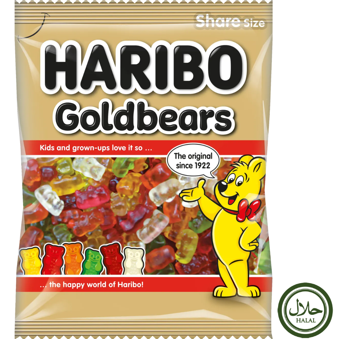 Haribo Halal Gold Bears 80g