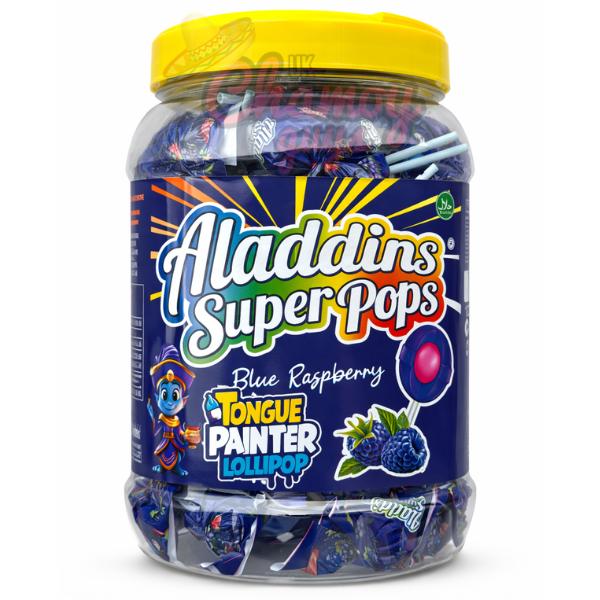 Aladdin’s Super Pops Tongue Painter Lollipop 1020g - Blue Raspberry
