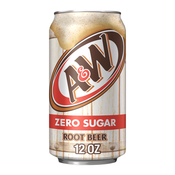 A&W Zero Sugar Root Beer - 12fl.oz (355ml)