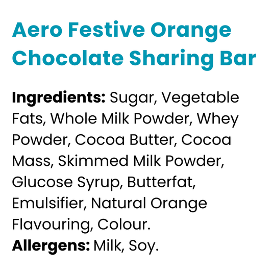 Aero Festive Orange Chocolate Sharing Bar 90g