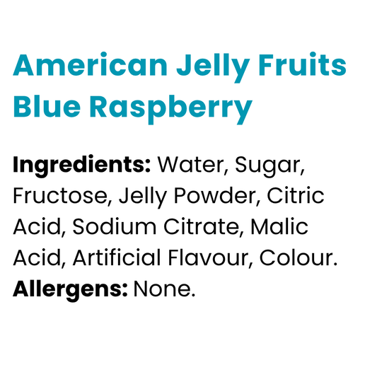American Jelly Fruits Blue Raspberry Bag 280g
