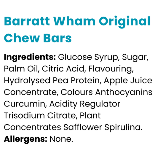 Barratt Wham Original Chew Bars 16g x 60