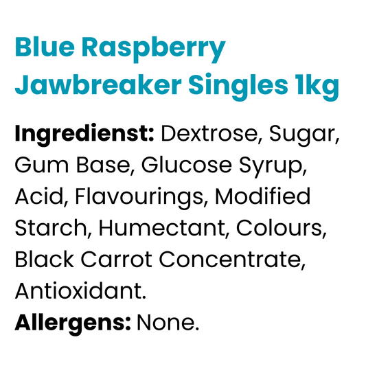 Blue Raspberry Jawbreaker Singles 1kg