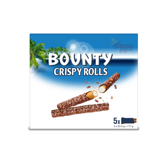 Bounty Milk Chocolate & Coconut Crispy Rolls 5 Pack 117g
