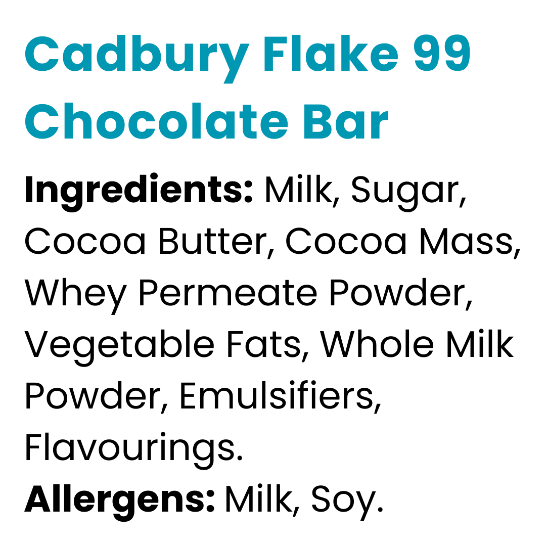 Cadbury Flake 99 Chocolate Bar 144 Pack