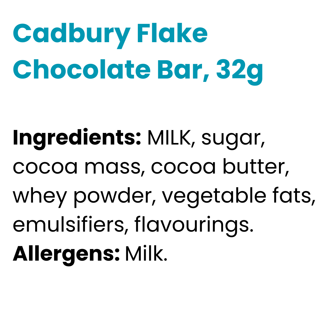 Cadbury Flake Chocolate Bar, 32g
