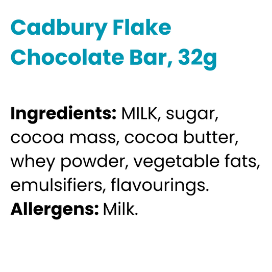 Cadbury Flake Chocolate Bar, 32g