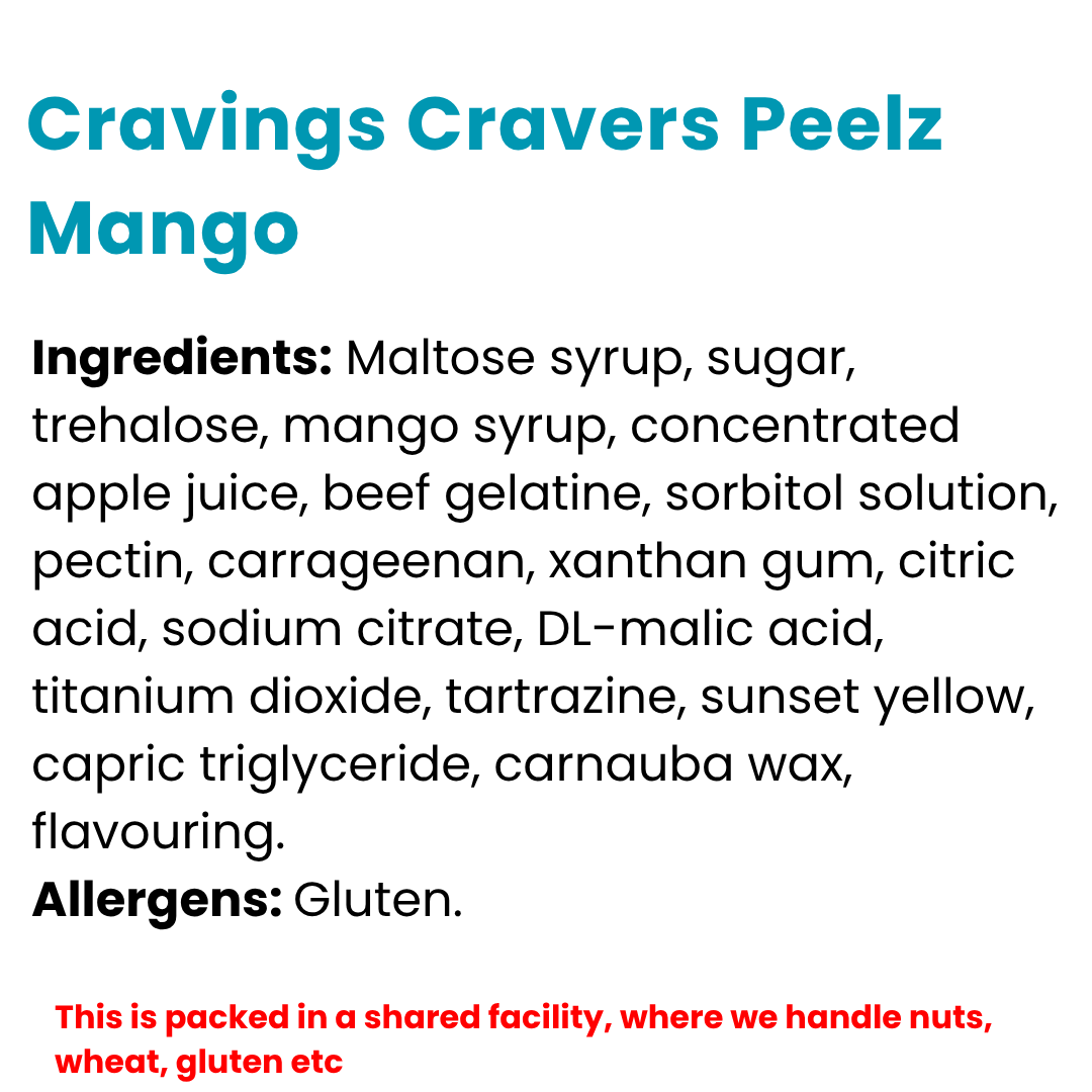 Cravings Cravers Peelz Mango 75g
