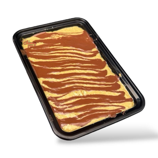 Dubai Chocolate Caramel Cake Kunafa Tub