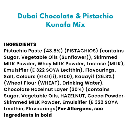 Dubai Chocolate & Pistachio Kunafa Mix