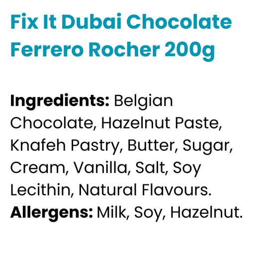 Fix It Dubai Chocolate Ferrero Rocher 200g