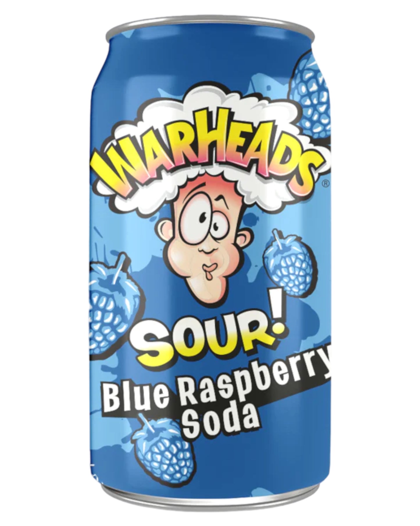 Warheads Blue Raspberry Soda - 355ml