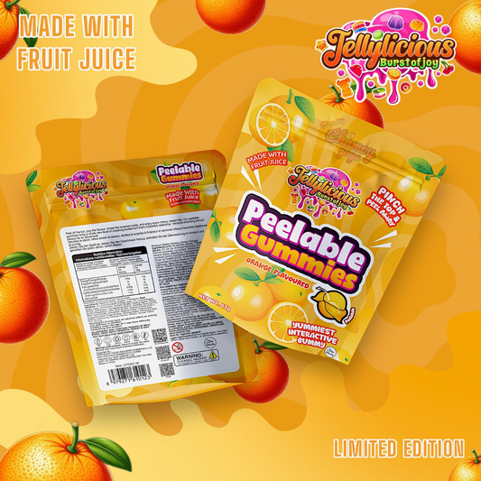 Jellylicious Peelable Gummies – Orange Flavour