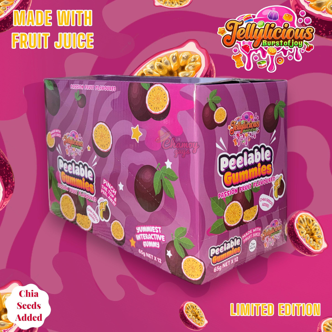 Jellylicious Peelable Gummies – Passion Fruit Flavour