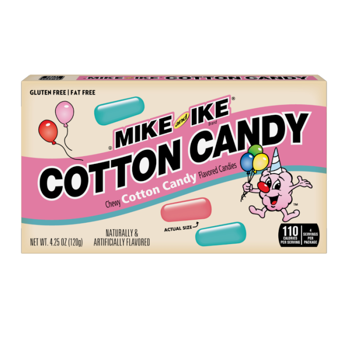 Mike & Ike Cotton Candy Theater Box 120 g