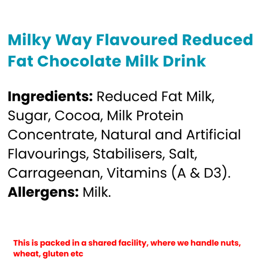Milky Way Flavoured Reduced Fat Chocolate Milk Drink 355ml