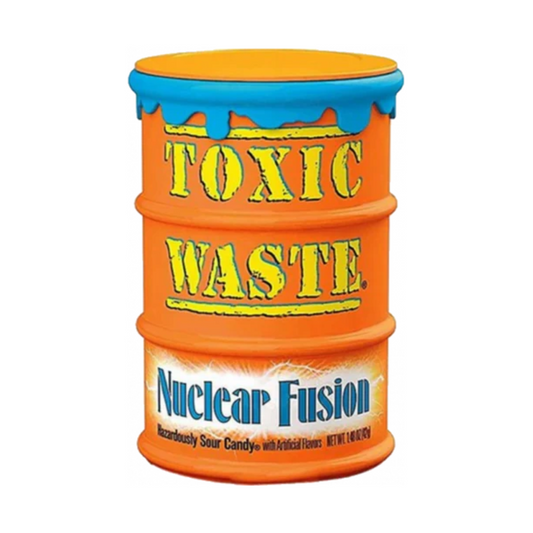 Toxic Waste Nuclear Fusion Sour Candy Drum – 42g (Orange Drum)