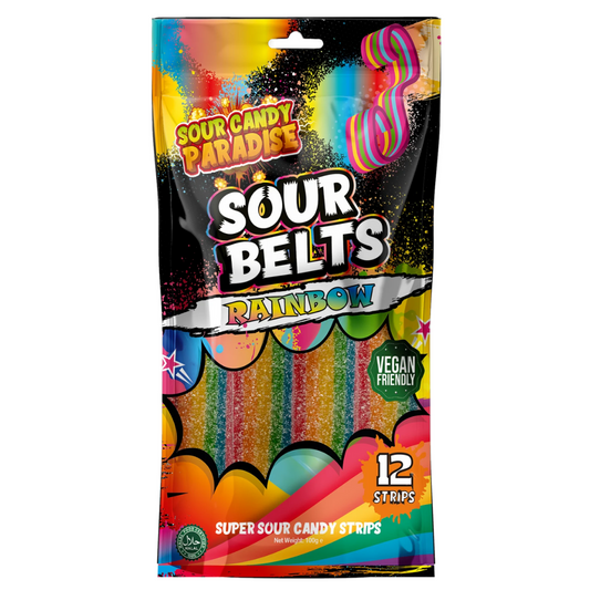 Sour Candy Paradise Sour Belts Rainbow