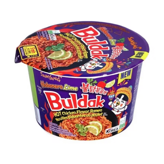 Samyang Buldak Hot Chicken Ramen Big Bowl – Habanero & Lime Flavour (110g)