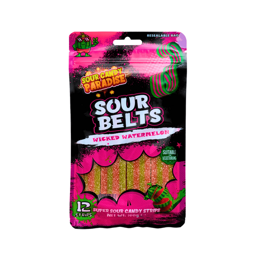 Sour Candy Paradise Sour Belts Wicked Watermelon