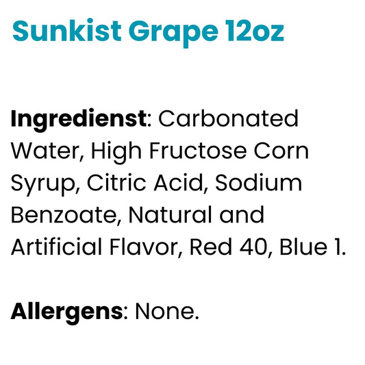 Sunkist Grape 12oz (355ml)