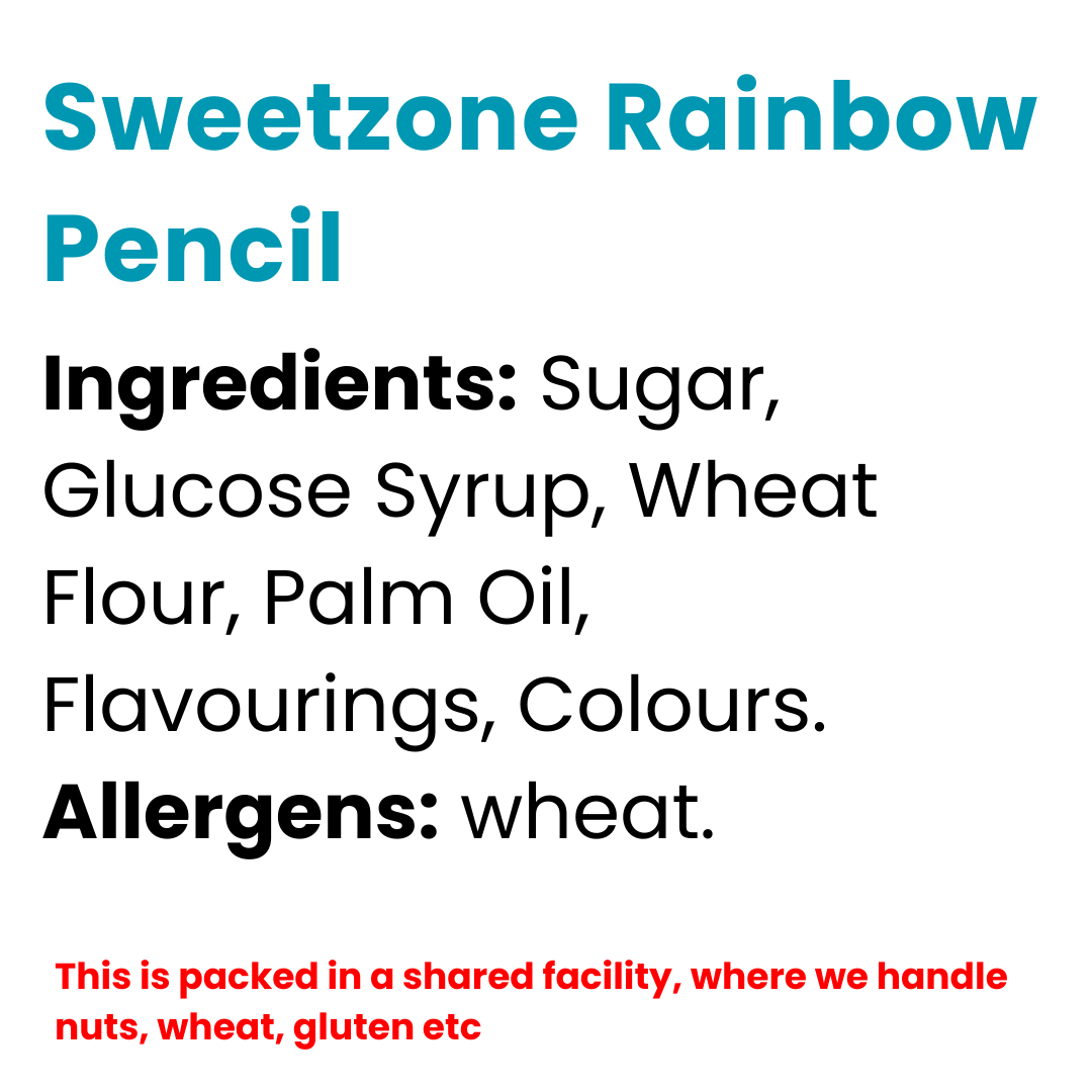 Sweetzone Rainbow Pencil 100 pcs Tub