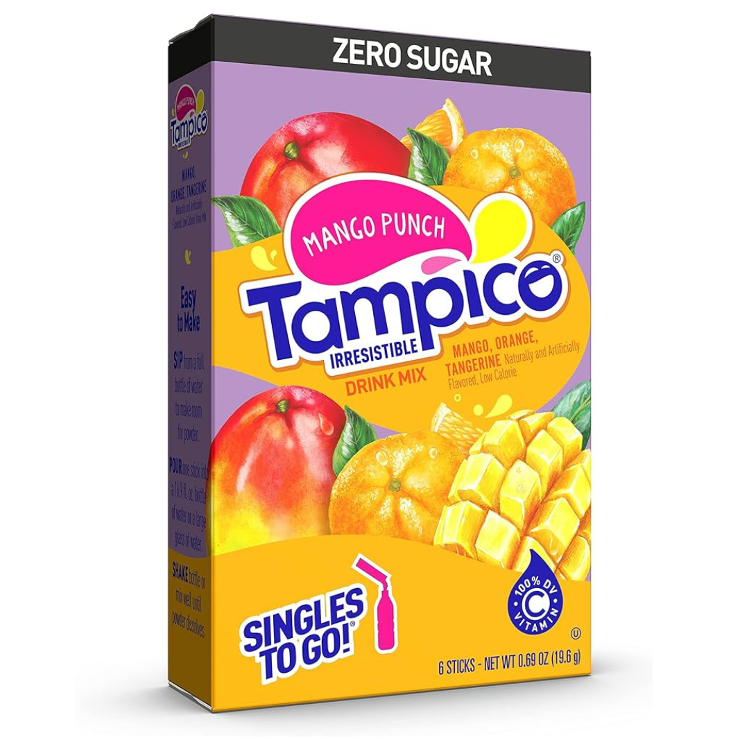 Tampico Drink Mix Mango Punch Flavour Zero Sugar Sachets (Past Dated)