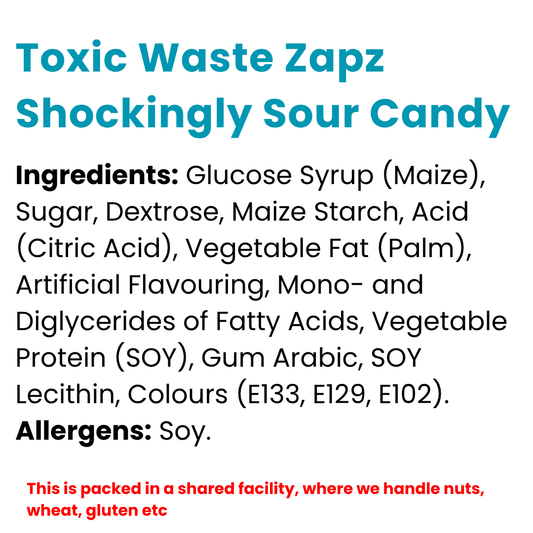 Toxic Waste Zapz Shockingly Sour Candy 60g