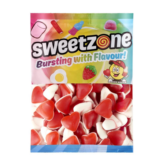 Sweetzone Strawberry & Cream Hearts 1kg Bag