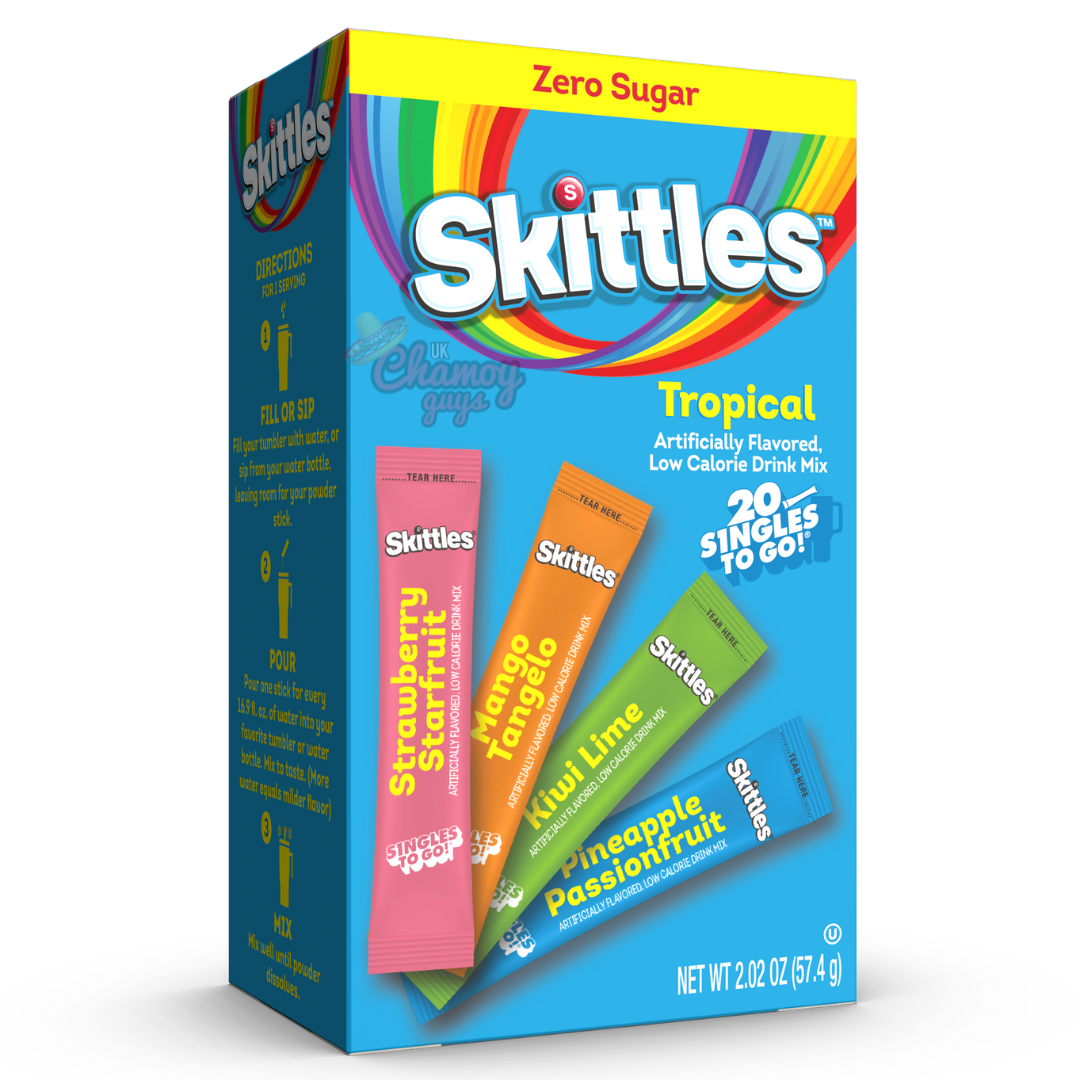 Skittles Tropical Singles to Go Drink Mix Sachets