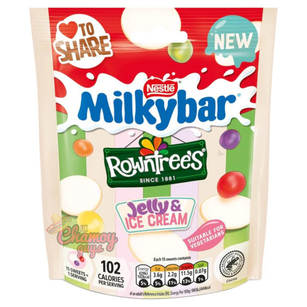 Milkybar Rowntree's Jelly & Ice Cream - 95g Bags