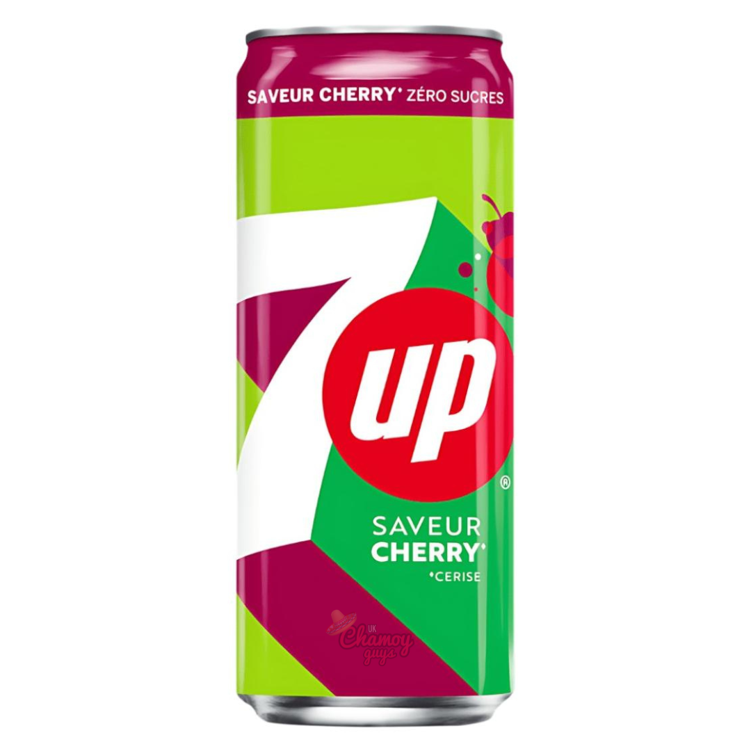7UP Cherry Slim Can 330ml