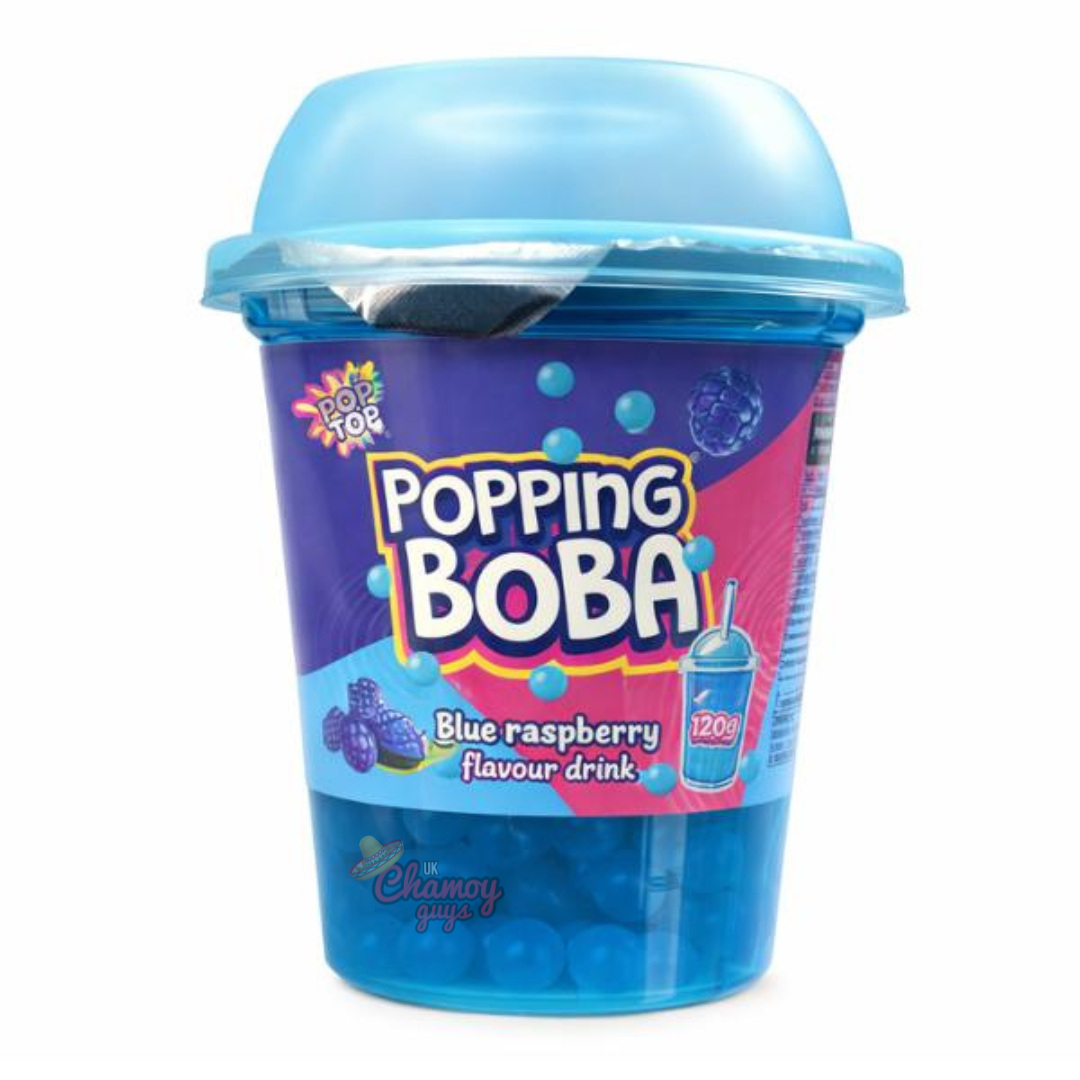 Pop Top Popping Boba 280ml Blue Raspberry