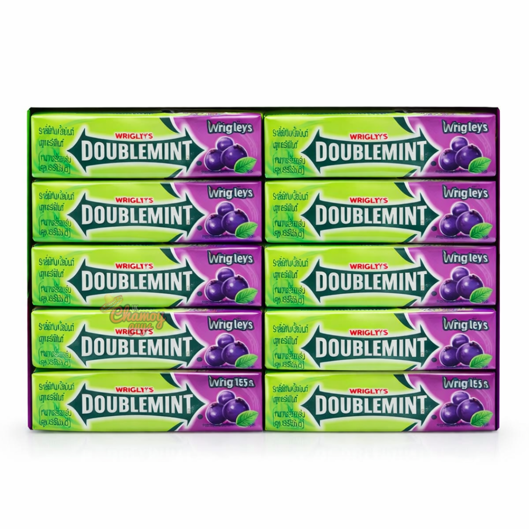 Wrigley’s Doublemint Blueberry Chewing Gum 10 x 15 Sticks Box