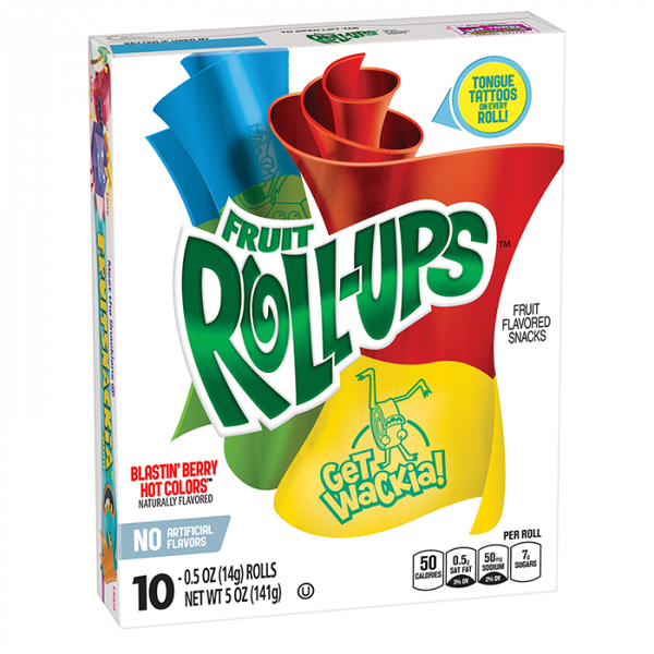 Betty Crocker Fruit Roll-ups Blastin' Berry Hot Colors 5oz (141g)