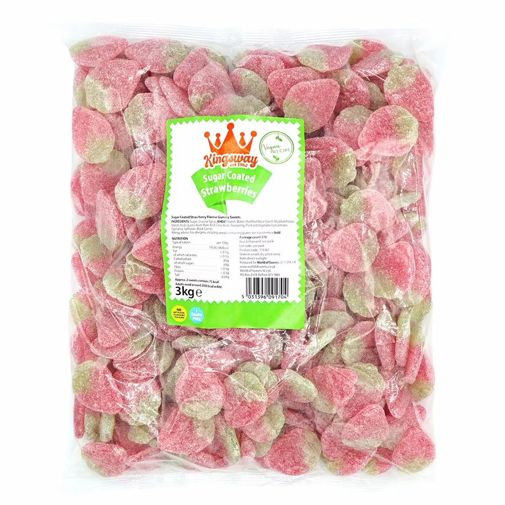 Kingsway Sugar Coated Strawberries 3kg