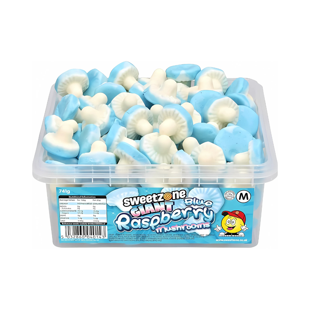 Sweetzone Giant Blue Raspberry Mushrooms 960g