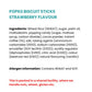 Popkii Strawberry Biscuit Sticks (40g)