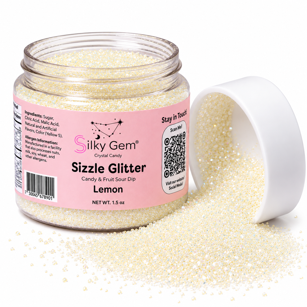 Silky Gem Sour Sizzle Glitter 1.5oz - Lemon