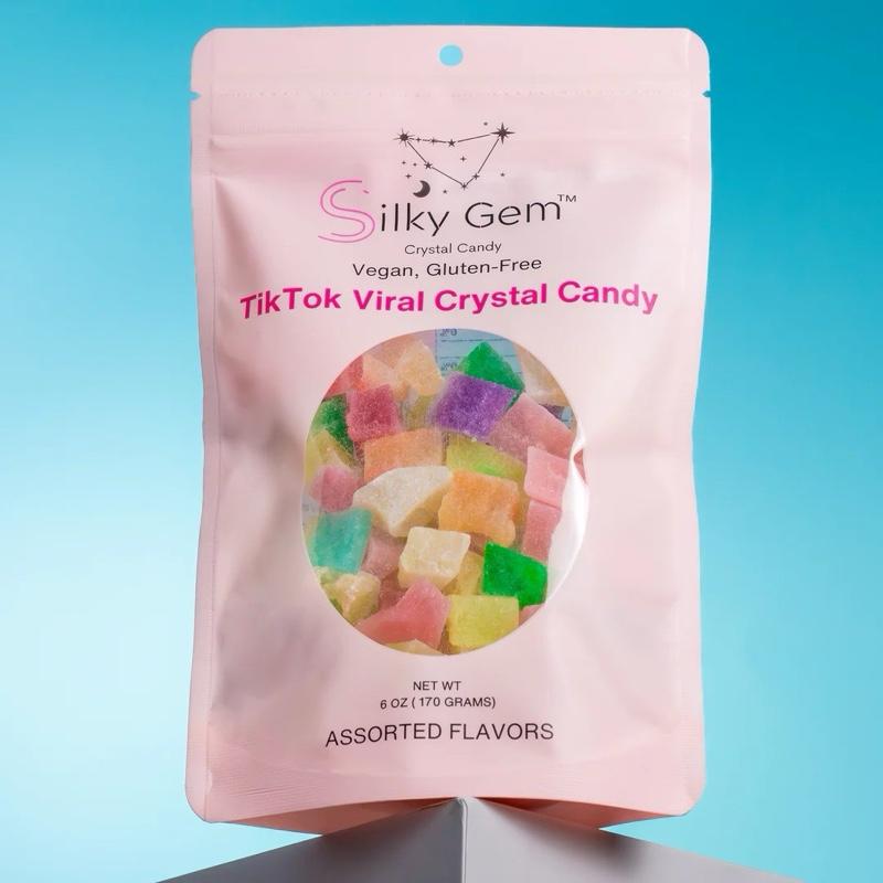 Silky Gems Crystal Candy Duo – Assorted & Sour Snack Bites (Vegan & Halal)