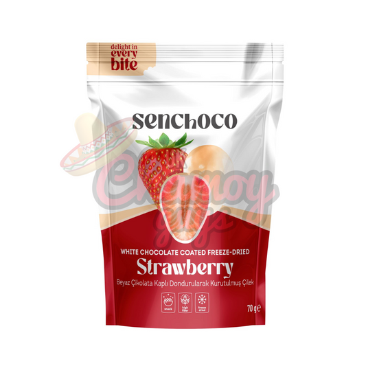 Senchoco Freeze Dried White Chocolate Covered Strawberries 70g