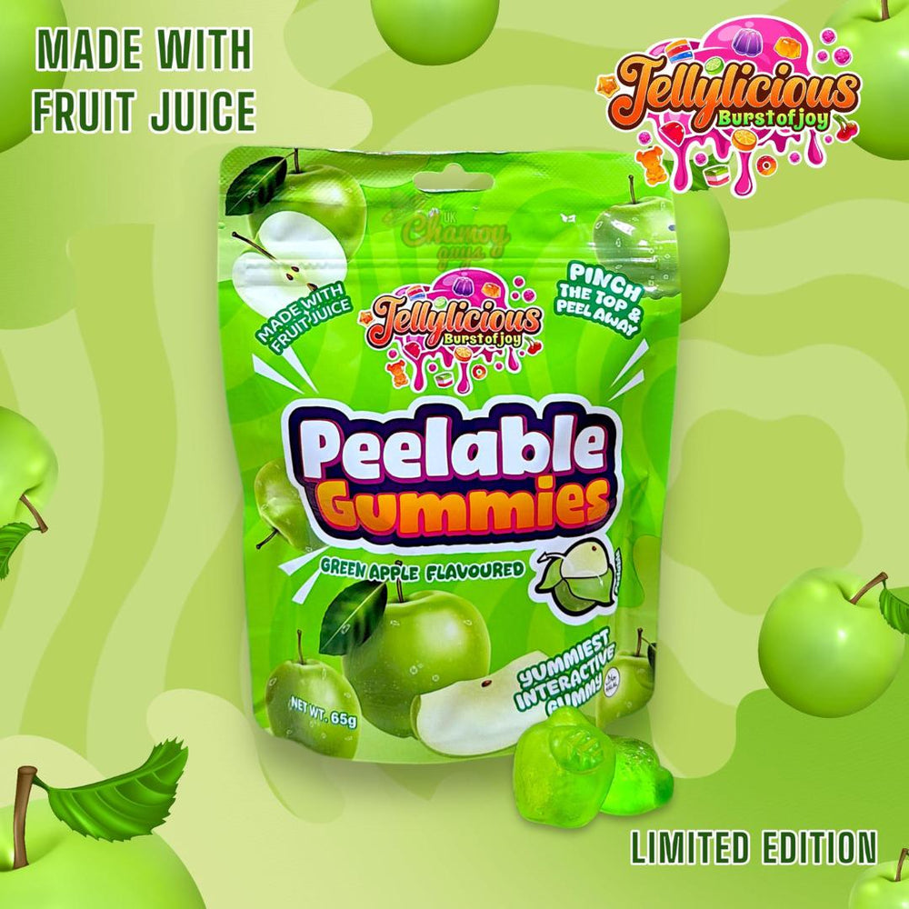 Jellylicious Peelable Gummies – Green Apple Flavour