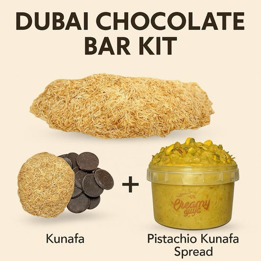 DIY Dubai Chocolate Bar Kit | CREATE YOUR OWN | Pistachio Kunafa Chocolate Bar