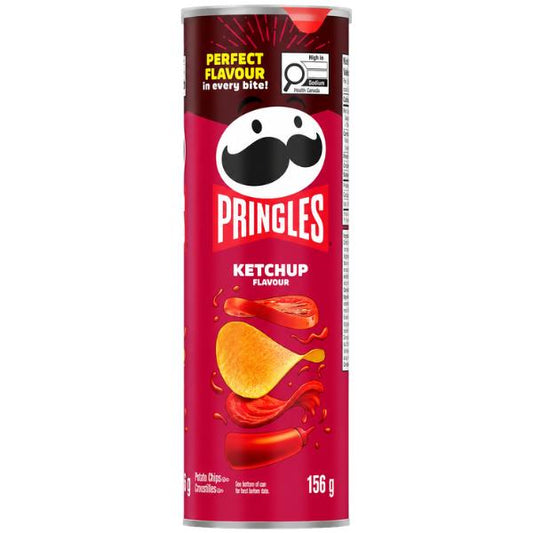 Pringles Ketchup Flavour Crisps 156g | Halal Snacks UK