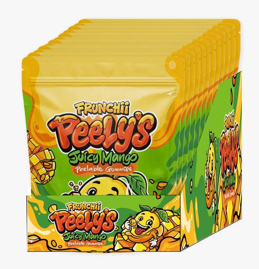 Frunchii Peely’s Juicy Mango Peelable Gummies – Full Box