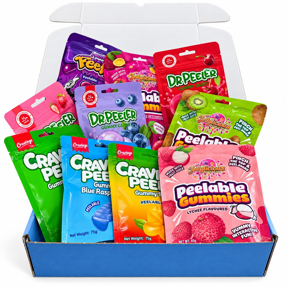 Halal Peelable Mystery Box – 10 Packs